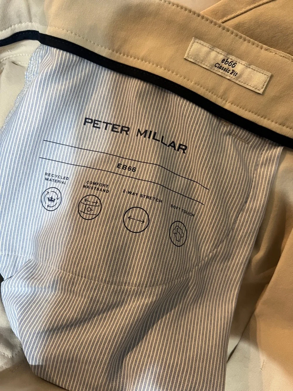 Peter Millar‎ EB66 Classic Fit Performance 38x32 Pants - Golf Country Club